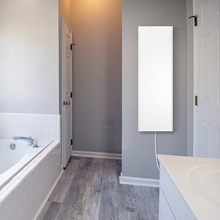 Warmlyyours Ember Flex Radiant Panel Heater - White - 300W - 35 in x 12 in - Dual Connection IP-EM-FLX-WHT-0300-CW